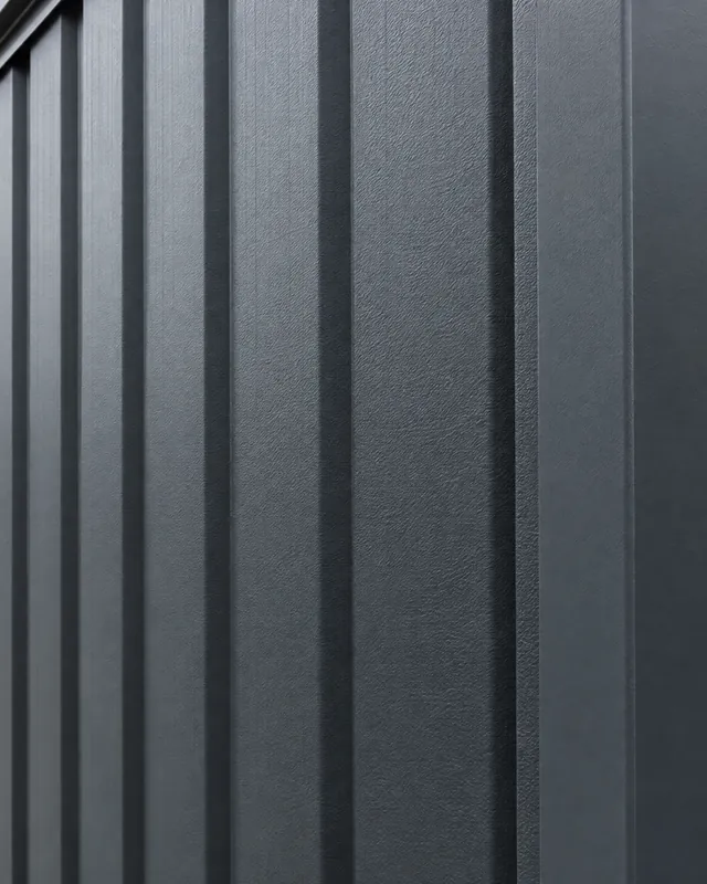 Leather grain cladding on a commercial building