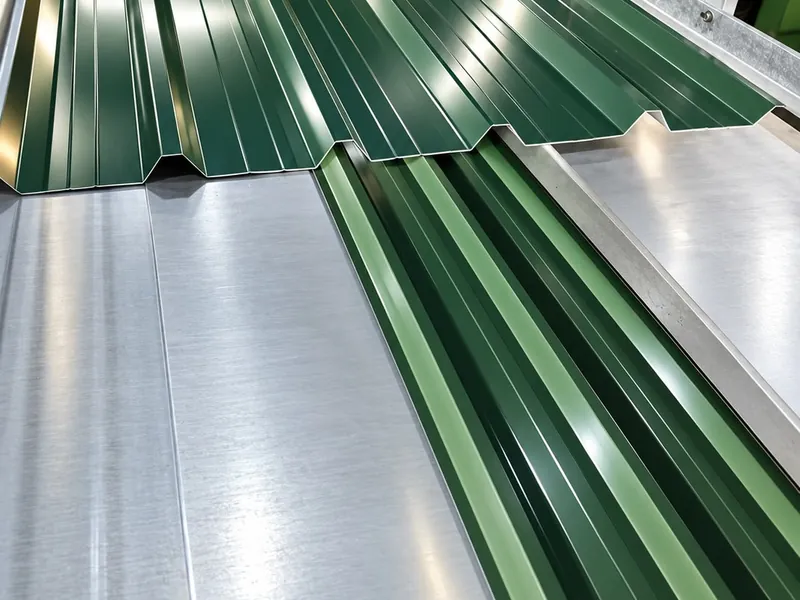 Green box profile sheet coming off the line at the factory in Cappoquin